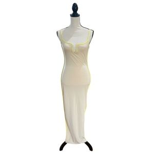 Contrast Trim Spaghetti Strap Maxi Dress